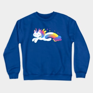 Rainbow Unicorn Kitty Crewneck Sweatshirt